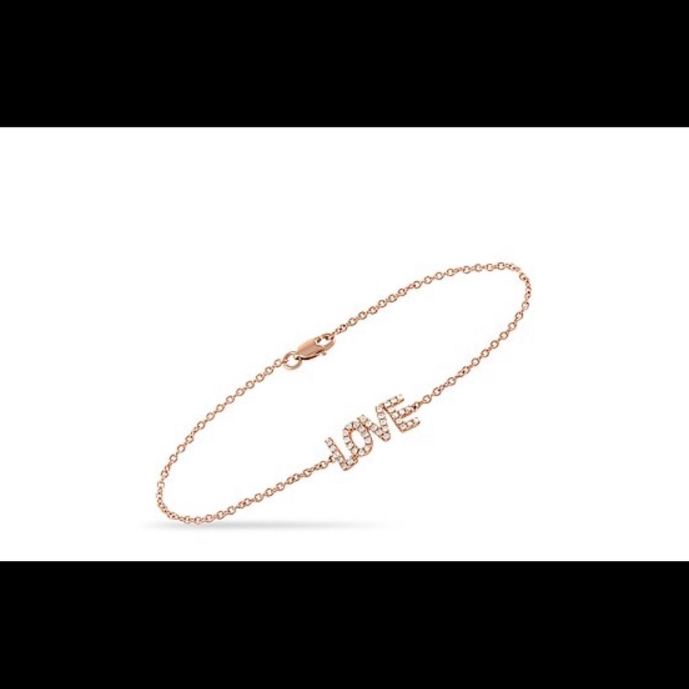 Diamond heart bracelet